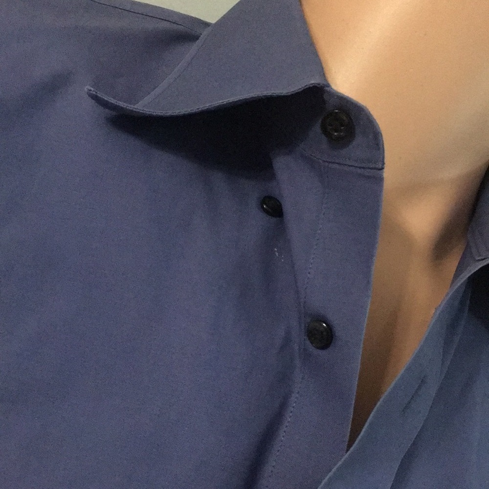 Nordstrom’s Blue dress shirt. Button down. 16/33